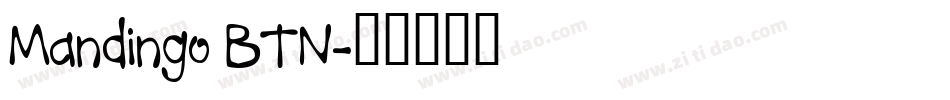 Mandingo BTN字体转换